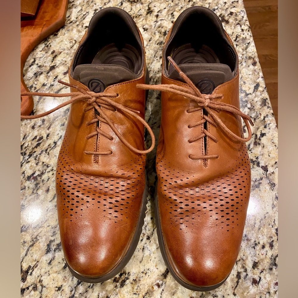 Cole Haan Men's Size 16 ZERØGRAND Wingtip Oxfords - Tan